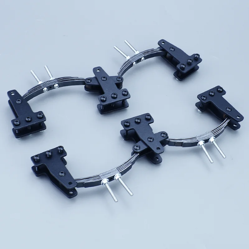 Metalen Simulatie 2/3 Axis Balans Suspension Kit Stalen Plaat Trailer voor 1/14 Tamiya RC Truck SCANIA 770S VOLVO Benz MAN TGX Auto - afbeelding 1