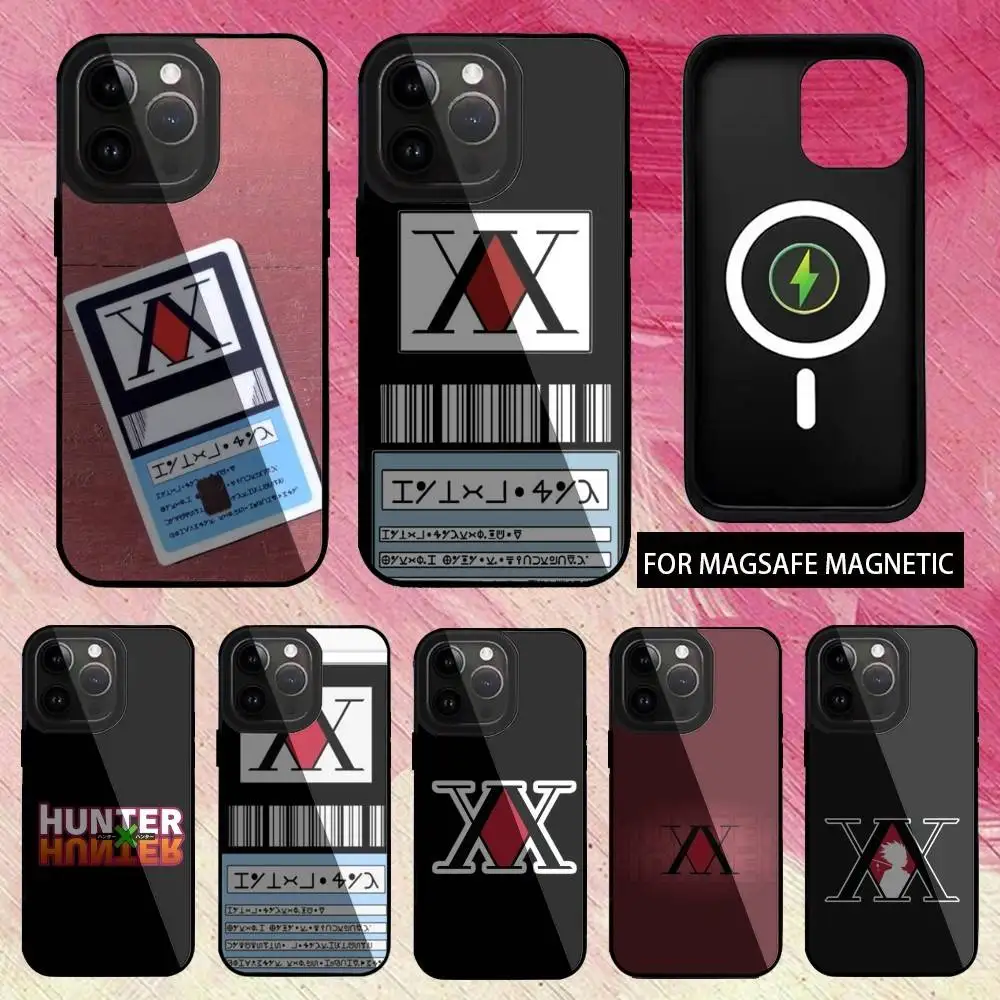 حافظة هاتف ترخيص Hxh Hunter X Hunter لهاتف iPhone17,16,15,14,13,12,11 Plus، Pro Max شحن لاسلكي Magsafe مغناطيسي
