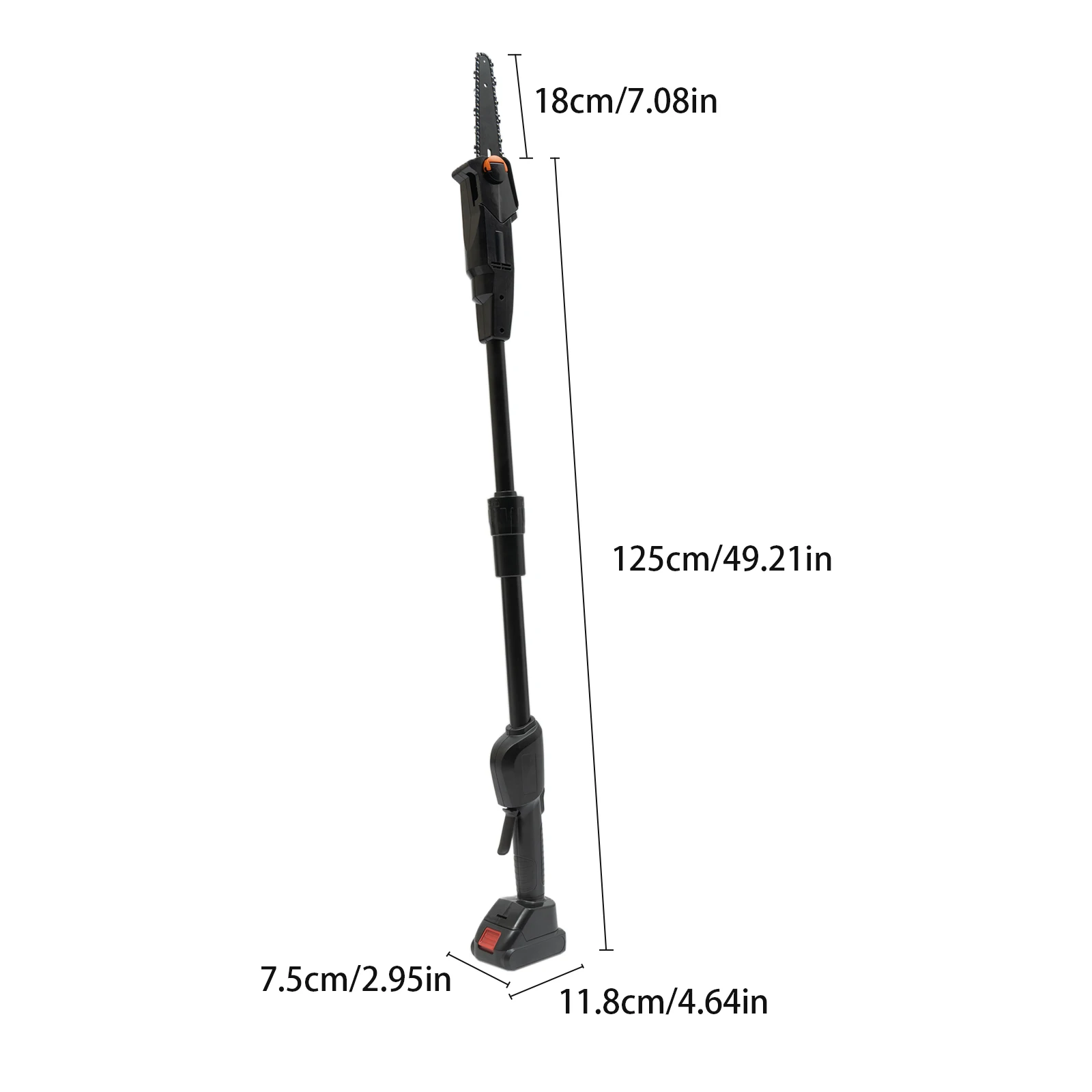 Lightweight Lithium Battery Chain Saw with 552W Motor, High-Performance Manganese Steel Chain, Non-Slip Handle, Ideal for Safe