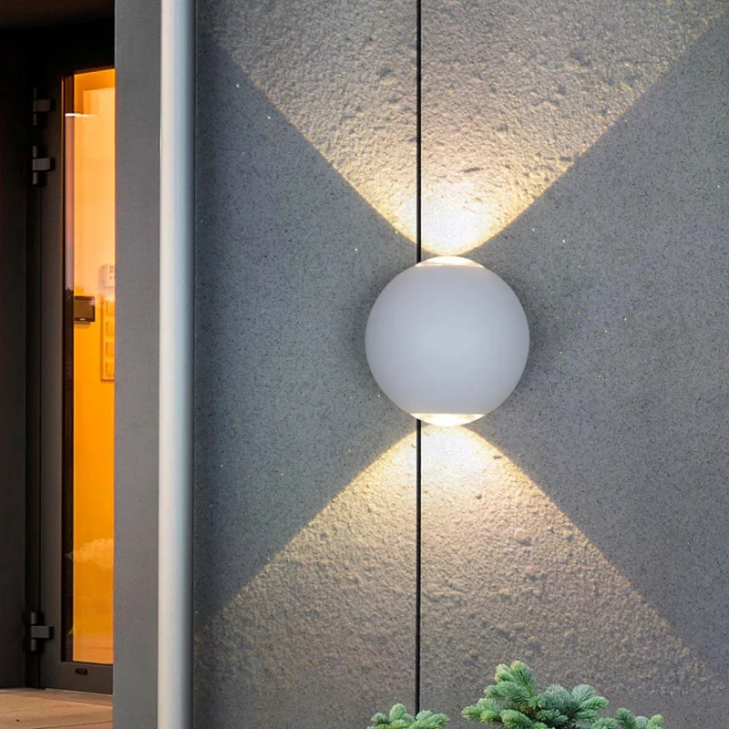 

Светодиодные настенные светильники 6 Вт 12 Вт Балконный бра Водонепроницаемое наружное освещение Лампы для сада и крыльца Крытый светильник для украшения дома 110 В 220 В