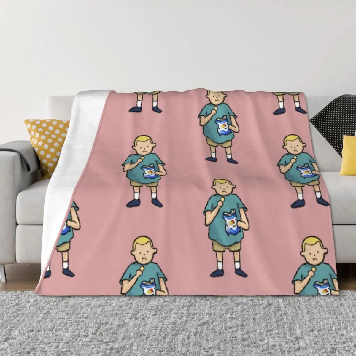 

Bobby Potato Chip Hill Throw Blanket Plush Travel Camping Quilt Blankets