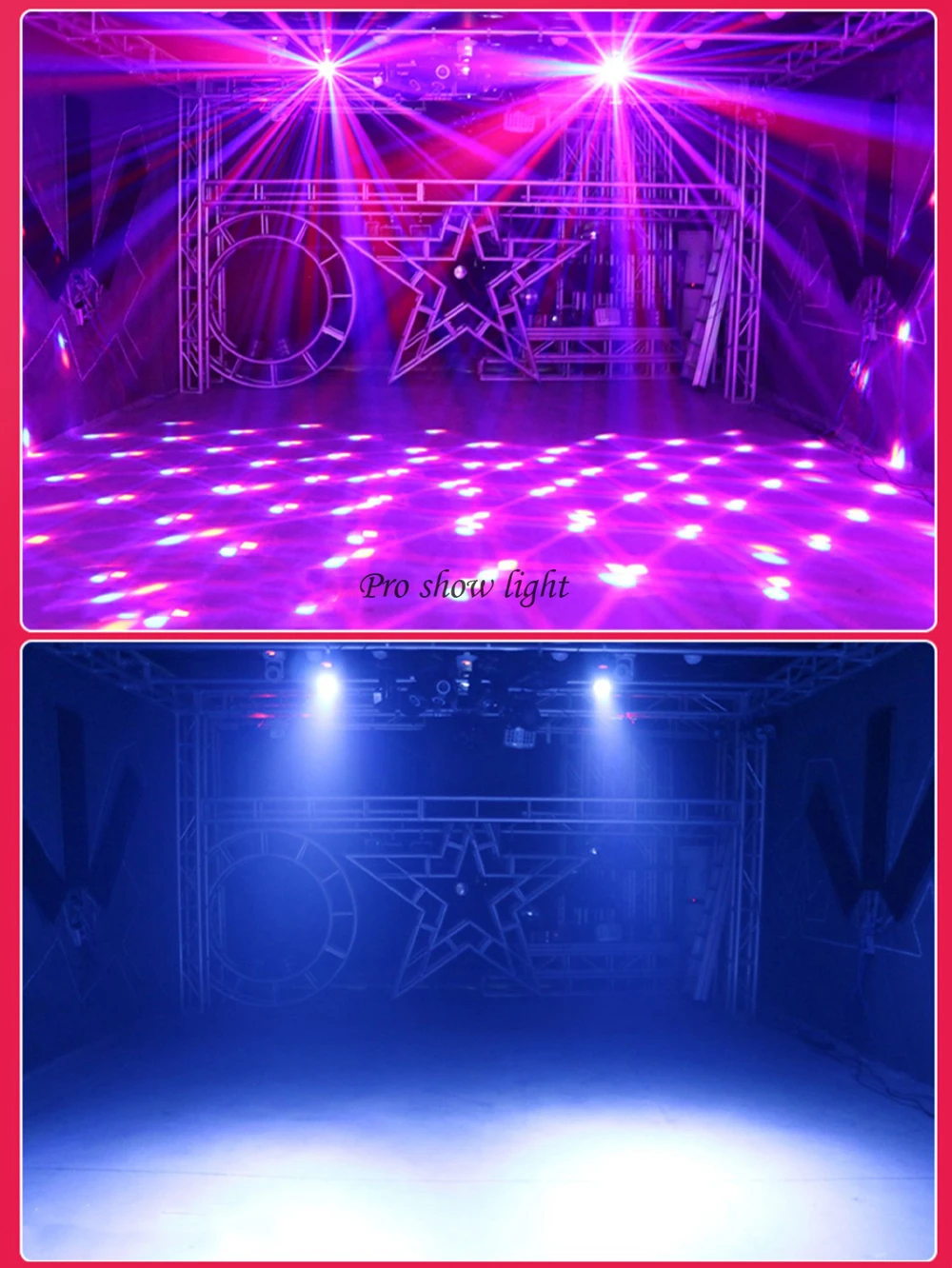 Double Side LED Moving Head Light 4X5W LED Wash Light With 12W Magic Ball DMX512 Dj Stage Light Mini LED Lighting For Disco Bar