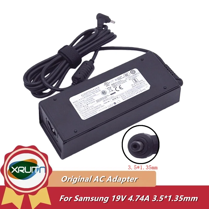 Original 19V 4.74A 90W PA-1900-98 AD-9019B BA44-00358A AC/DC Adapter Charger for Samsung Notebook 7 Force NP760XBE-X01US Latpop