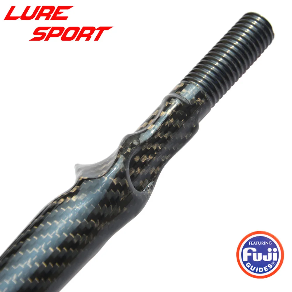 Imagem -02 - Lulesport 3k Tecido Carbono Unibody 45cm Moldado Carretel de Aperto do Assento Alça Triangular Butt Fuji Kdps16 Haste Edifício Reparação Componente Diy