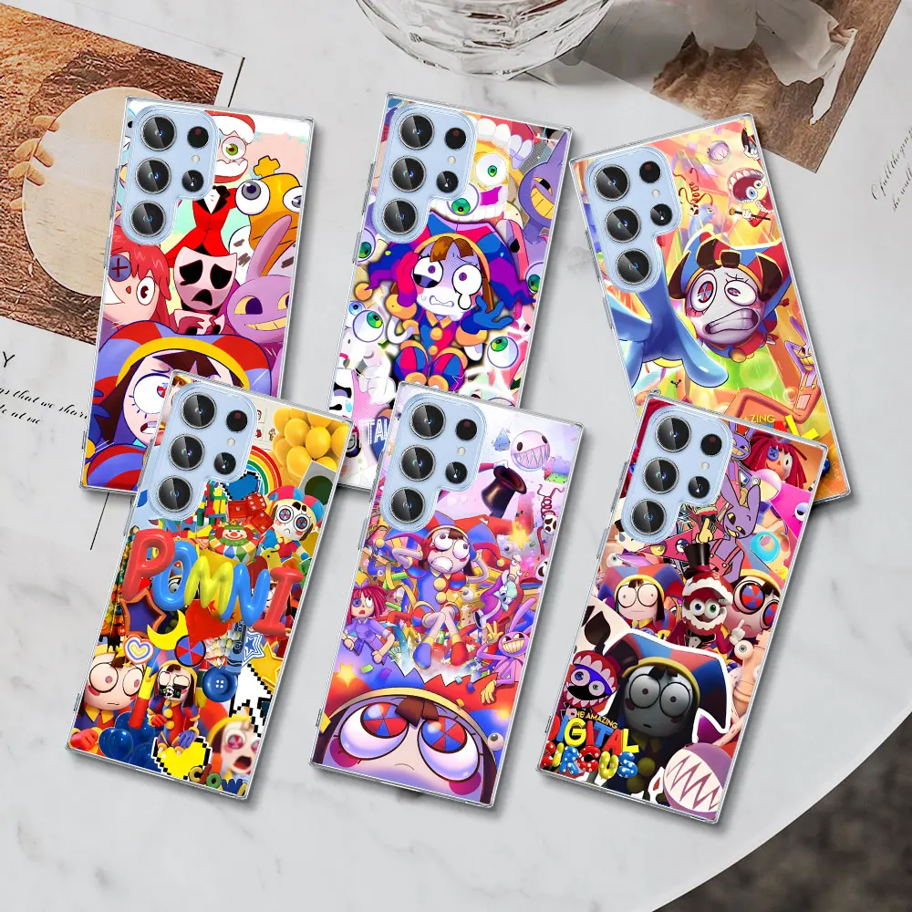 The Amazing Digital Circus Case for Samsung Galaxy S23 S20 S21 FE S22 S24 Ultra S8 S10 Lite S9 Plus S10e TPU Soft Phone Cover