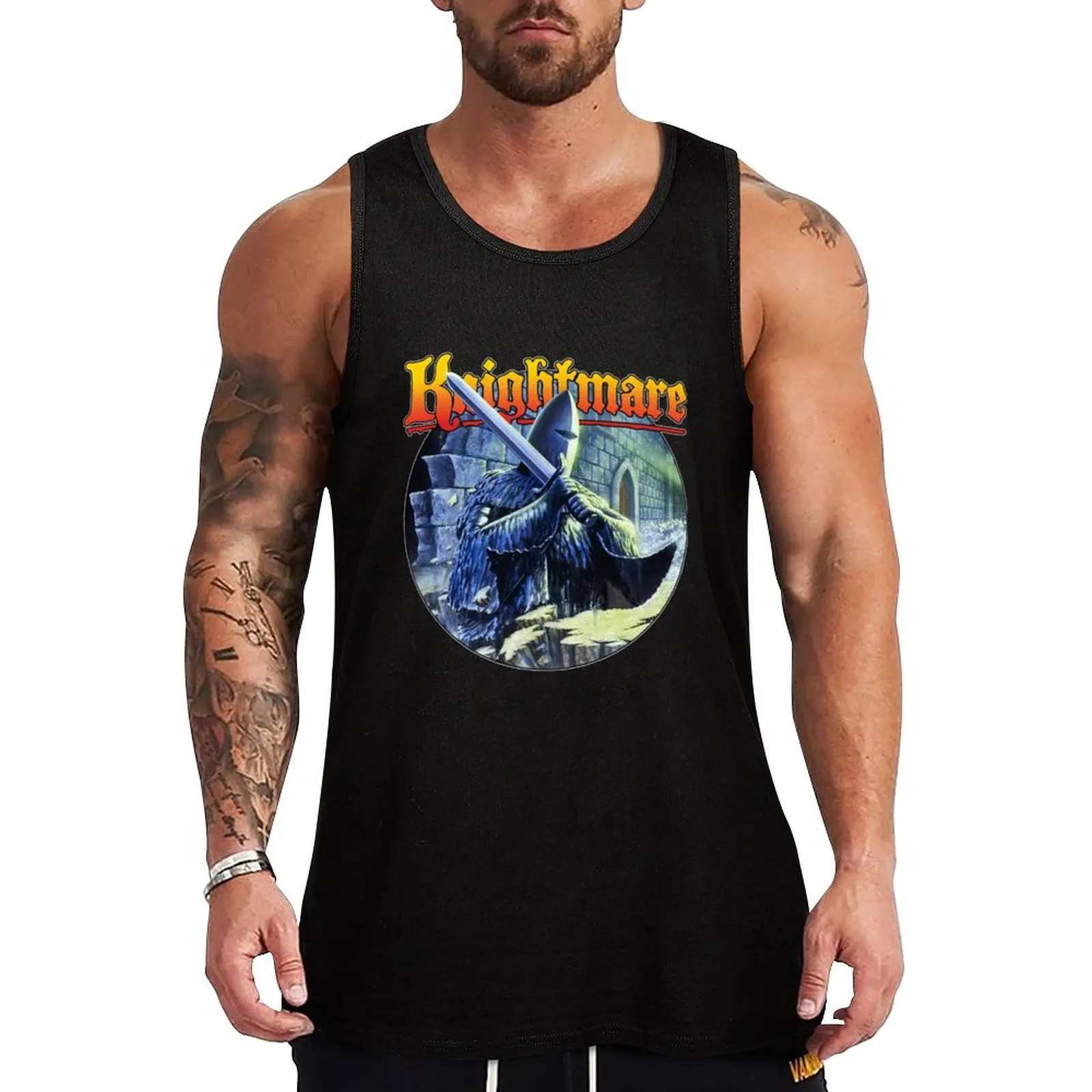 Knightmare - Fright Knight Classic Tank Top Hip Hop Tank Top Streetwear Casual Sleeveless Tee