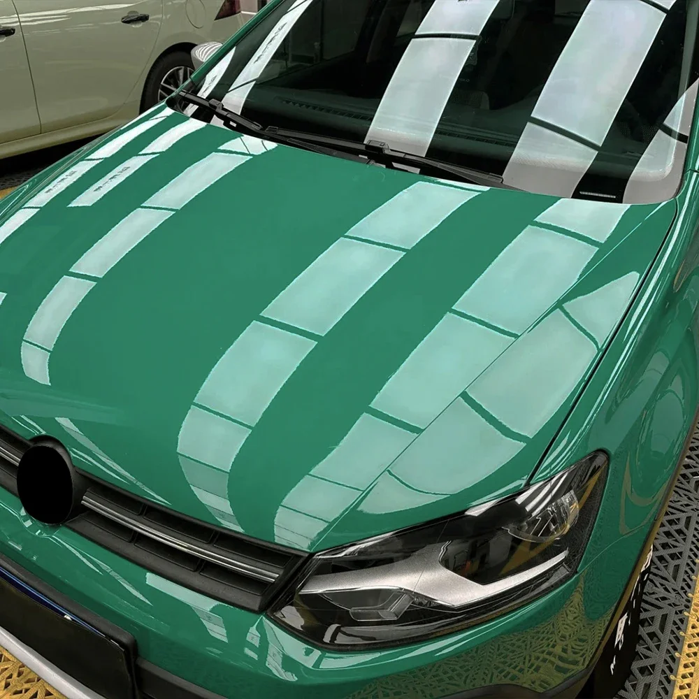 

Car Wrap Film Crystal Vintage Green Color Change Self-Adhesive Full Partial Vinyl Wrapping Cover for Auto Motorcycles Vehicles