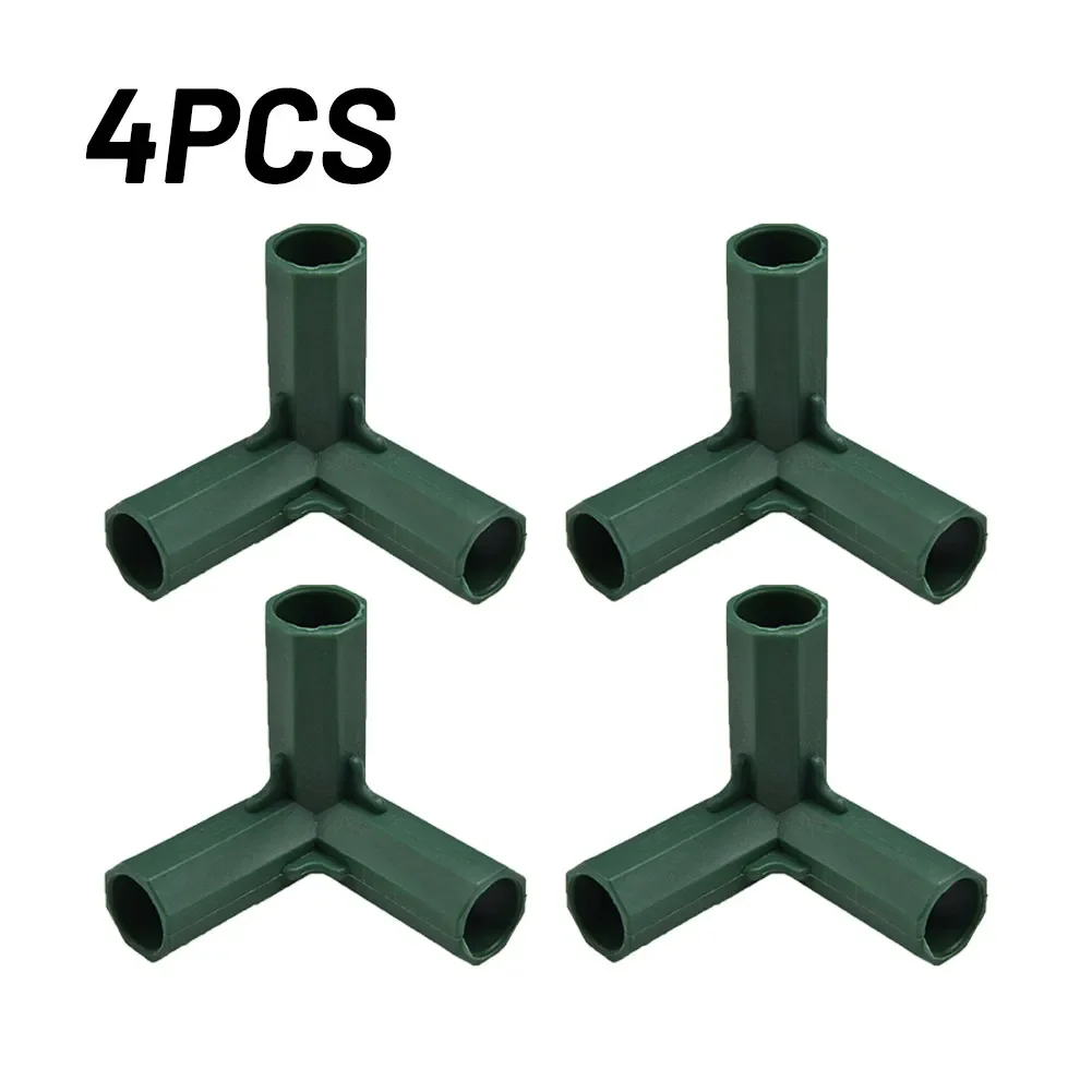 4Pcs 16mm Plastic Greenhouse Frame Building Connectors Outdoor Garden Structure Pole Joints Adapter DIY 3 Way