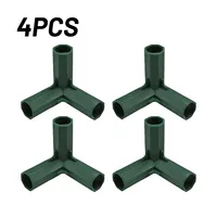 4Pcs 16mm Plastic Greenhouse Frame Building Connectors Outdoor Garden Structure Pole Joints Adapter DIY 3 Way