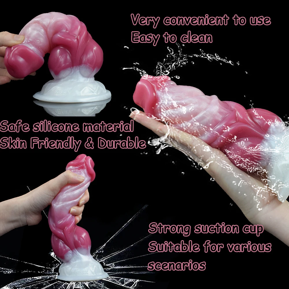 NYOTA Dildo Pênis Realista Grosso para Homens, Masturbador Rosa, Massagem Clitóris, Dick, Plug Anal, Adult Sex Toys, Penis de Textura