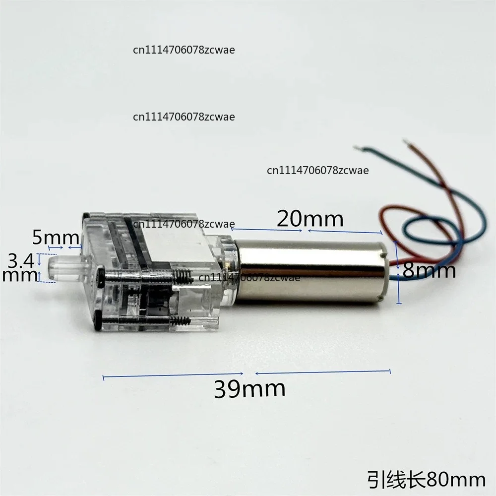 For Aquarium DIY 820 DC3‑3.7V Hollow Cup Mini Air Pump Transparent Single Port Inflatable Oxygen Pump