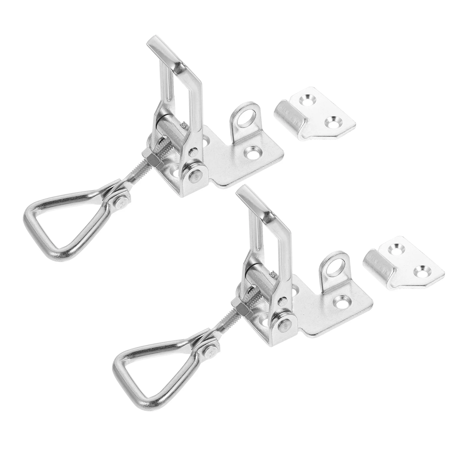 

2pcs Adjustable Buckle Marine Latch Fasteners Heavy Duty Lock Cabinet Latches Stainless Steel Non Rust Durable Boat Yacht Door