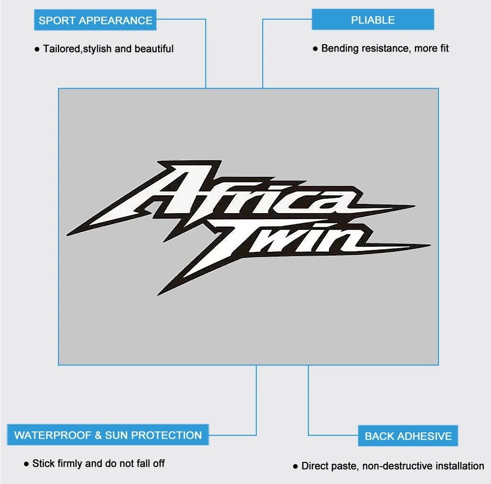 Decalcomania moto riflettente Africa Twin Sticker per Honda CRF1100 CRF1000 XRV 750 CRF 1100 1000 L accessori Adventure Sports