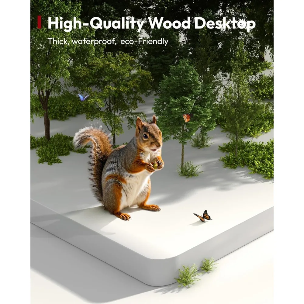 مكتب قائم كهربائي بارتفاع 79 × 32 بوصة قابل للتعديل مع وحدة تحكم 6 أزرار مكتب كمبيوتر مريح مع لوحة توصيل