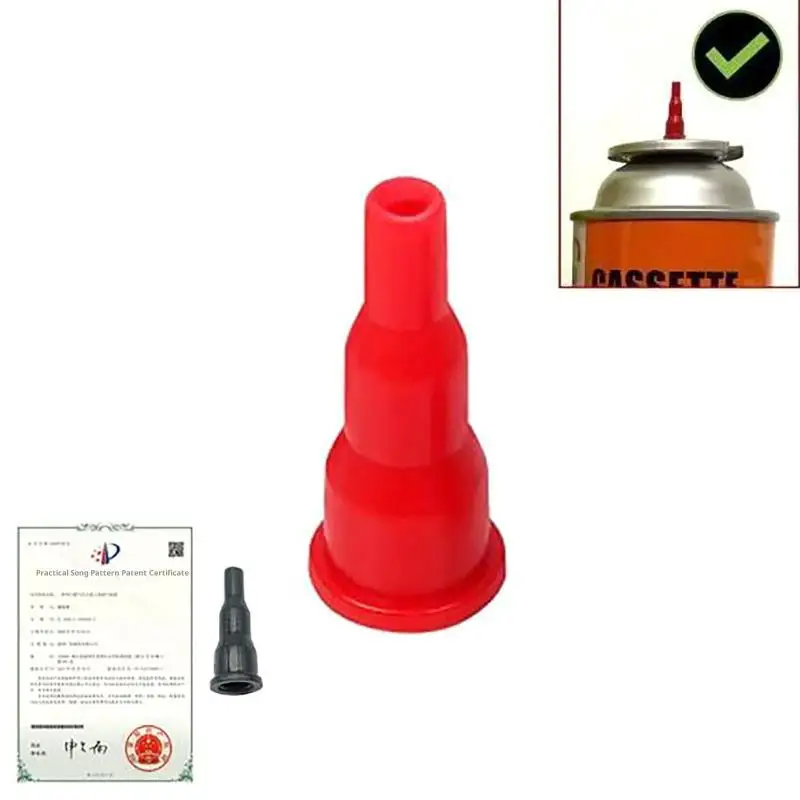【HG】10Pcs Convert Cassette Tank Into Inflatable Lighter Spray Universal Gas Refill Head Reusable Butane Nozzle Adapter