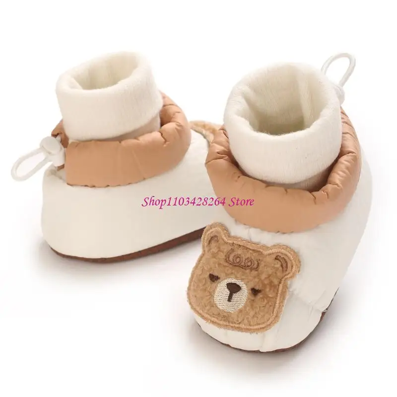 جوارب قطنية سهلة الارتداء للطفل مع قاعدة سميكة مضادة للانزلاق، أحذية مشي ناعمة ومريحة