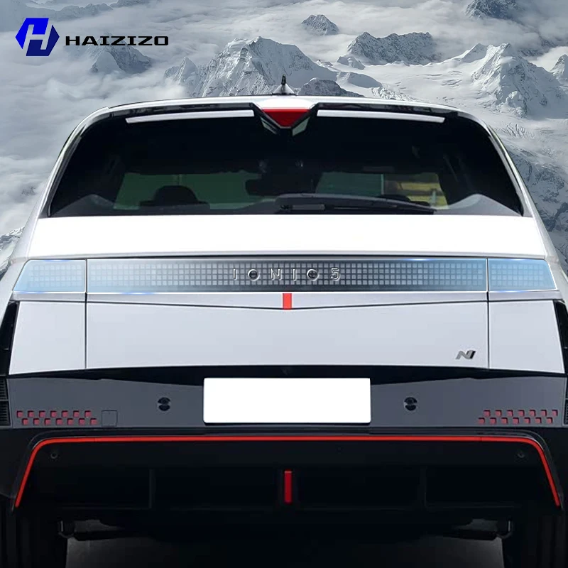 

For Hyundai IONIQ 5 2022-2025 Smoke Black TPU Taillight Protective Film Anti-Scratch & UV Resistant Easy Install Vinyl Wrap Kit