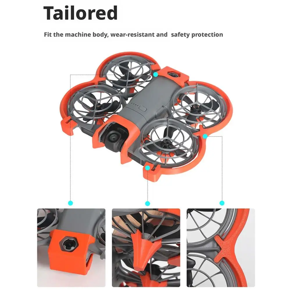 For DJI NEO2 Propeller Protection Kit Full Coverage Quick Release Guard Lightweight ABS Safe Drone Accessory for DJI NEO 2