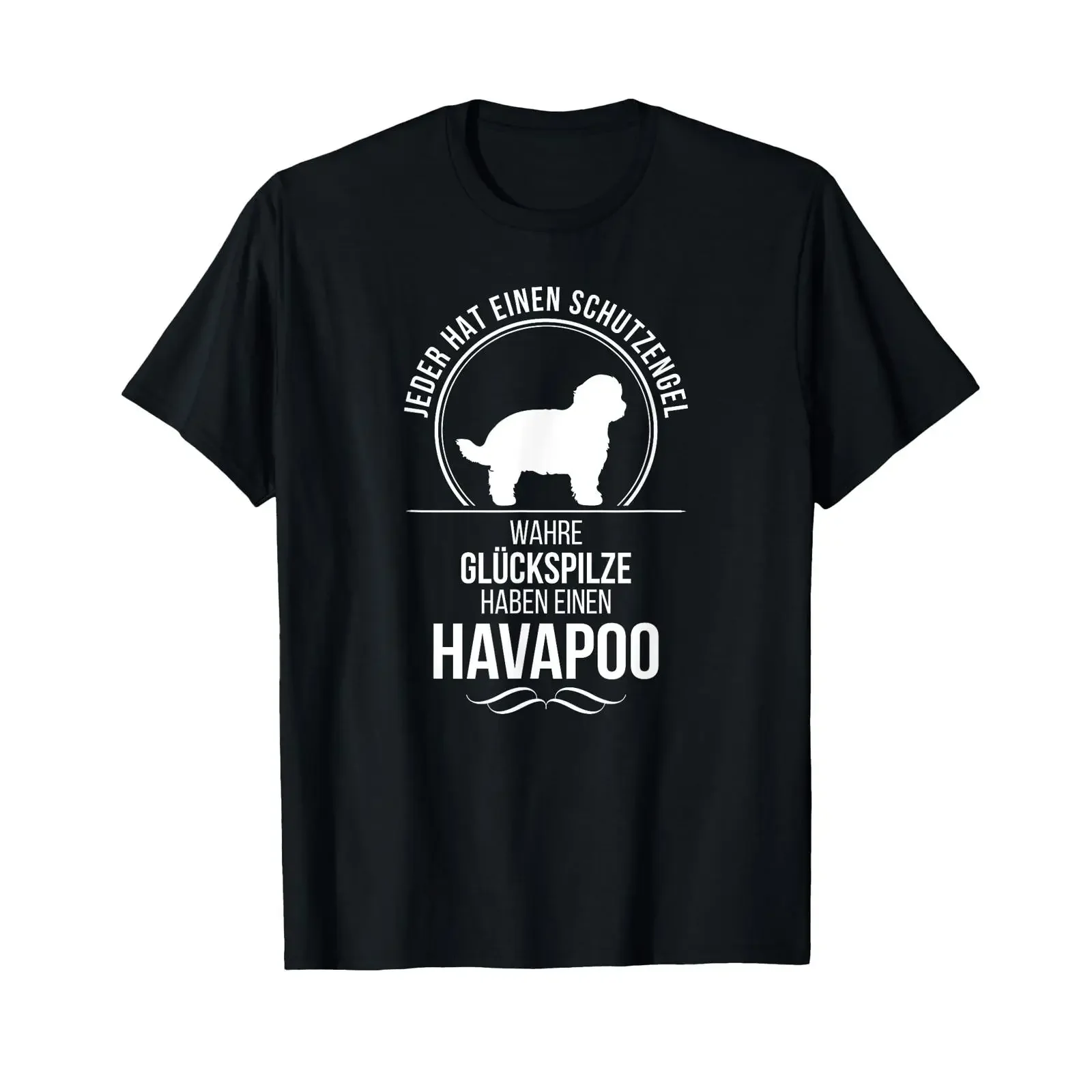 Havapoo Guardian Angel Dog Saying T Shirt vintage Washed Soft Versatile Casual streetwear Slightly Top For Everyday Wear