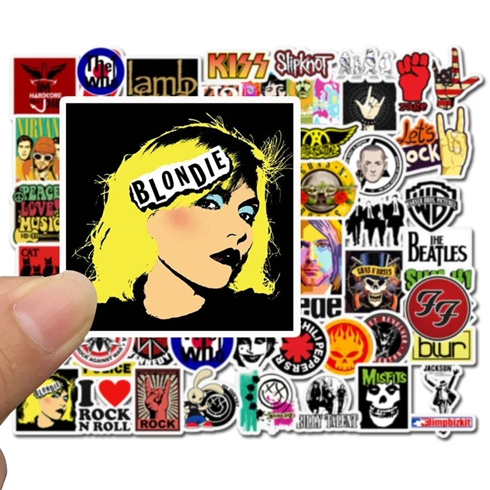 

10/50PCS Rock Band Music Punk Stickers Graffiti DIY Guitar Motorcycle Skateboard Laptop Bike PVC Waterproof Decal Sticker Toys