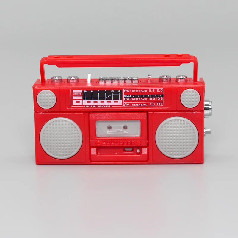 Miniature Retro Radio Tape Recorder Home Appliance Furniture 1/6 1/12 house Decoration Accessories Figurines Landscape Ornaments