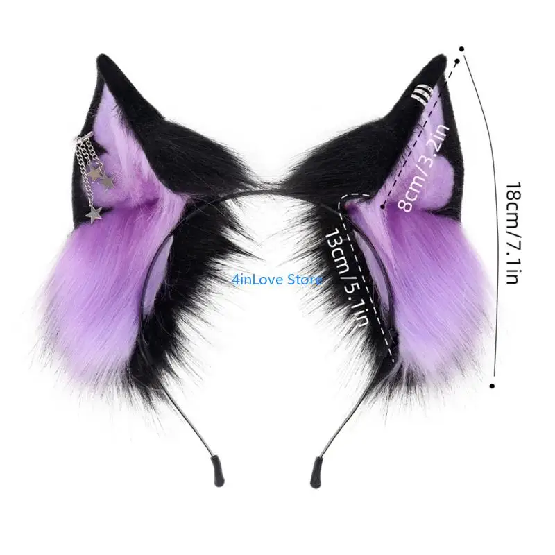 T4MD pluche kattenoren haaraccessoire verstelbaar voor dames meisjes dagelijks gebruik
