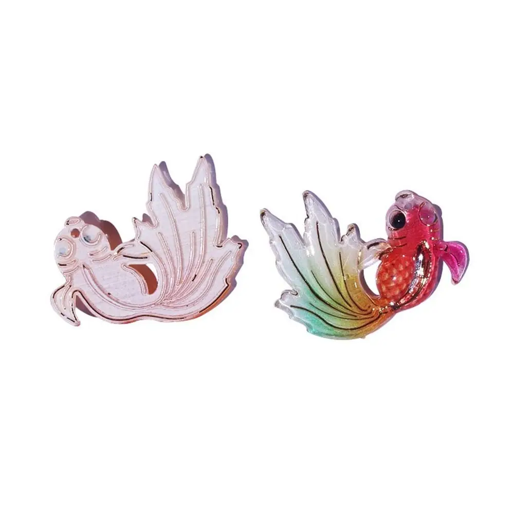 8Pcs/set Simulation Goldfish DIY Goldfish Miniatures Mini Resin Goldfish Micro-landscape Cute Colorful Garden