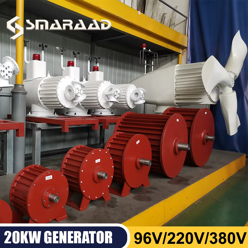 

10KW 15KW 20KW Low Speed 96V 220V 380V Gearless Permanent Magnet Generator AC Alternators Use For Wind Turbine Water Turbin