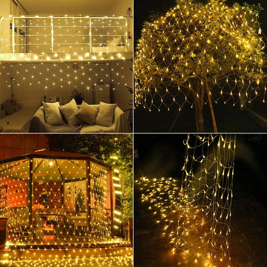 ستارة إضاءة LED للديكور المنزل - مراجعة Outdoor Lighting Grid Screen وسعره