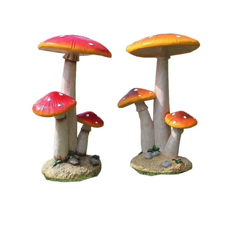 

Outdoor garden landscape simulation mushroom kindergarten cartoon sculpture park garden decoration exquisite fiberglass ornament