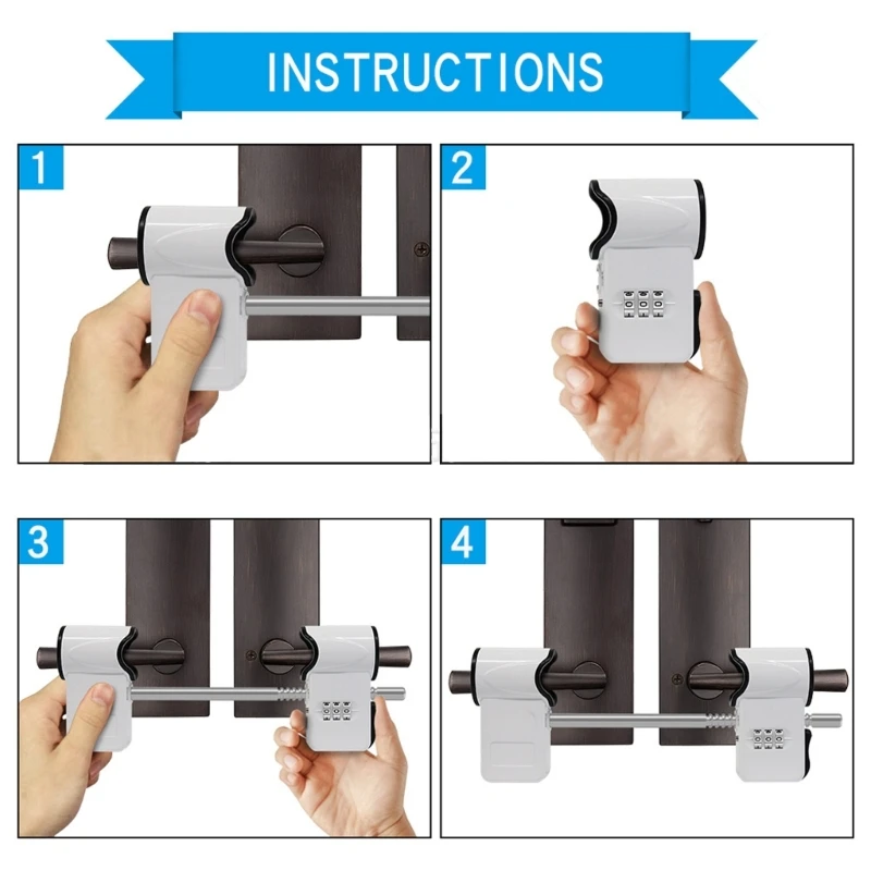 Metal Double glazes Door Lock Combination Lock with personalizes Security 260mm dropshipping