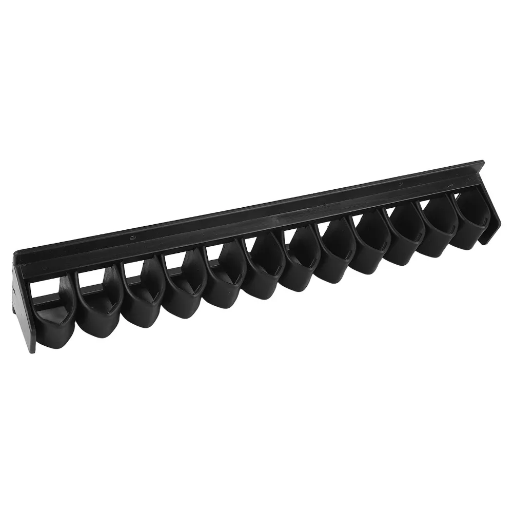 Plastic Horse Whip Crop Holder Wall-Mounted Black Horse Whip Crop Rack Minimalist Design Space Saving Horse Equipment Rack