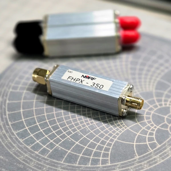 350 MHz fast-cut high-pass filter LC discrete component fabrication small size SMA interface