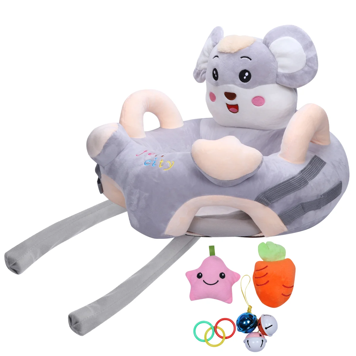 Baby Learning Seat Pillow Support Cushion Plush Toy Chair Cartoon Sofa Cotton Cartoon-leg for