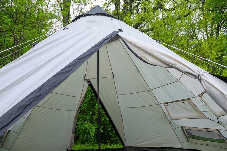 Tente de camping en forme de cône, tipi Tat, gazebo extérieur, XL 5-8