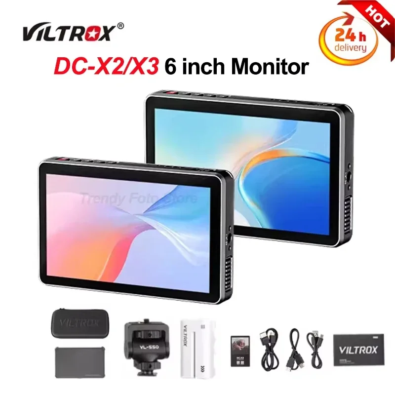 

Viltrox DC-X3 DC-X2 Monitor 6 Inch 2000 Nits 4K Touch Screen Profissional Photographic HD FHD Portable Camera Monitor