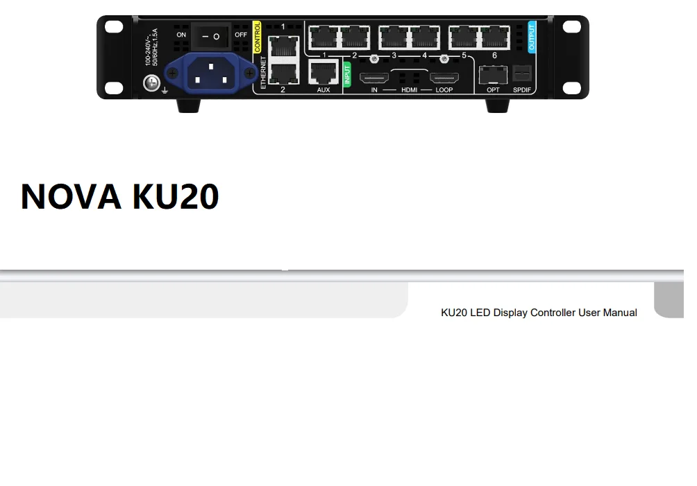 NOVASTAR KU20 led video processor control system for led display