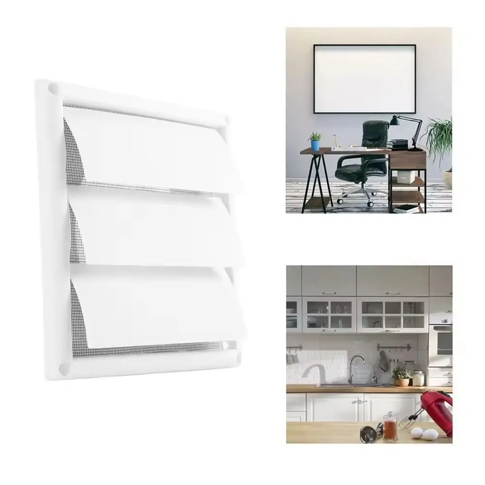 

with Insect Screen Air Dryer Vent Cover Air System Net Cover Screen Exhaust Outlet Ducts Shutter Spare Parts PP