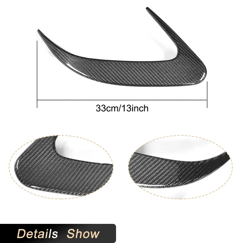 Canards de parachoques trasero de fibra de carbono para Mercedes Benz CLS clase W218 CLS63 AMG Sedan 2015-2017 Kits de carrocería de aletas traseras de carreras FRP