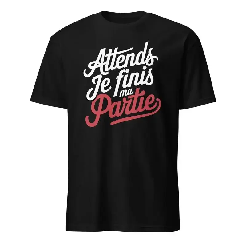 Gamer Humor T shirt Wait I m Finishing My Game Geek
