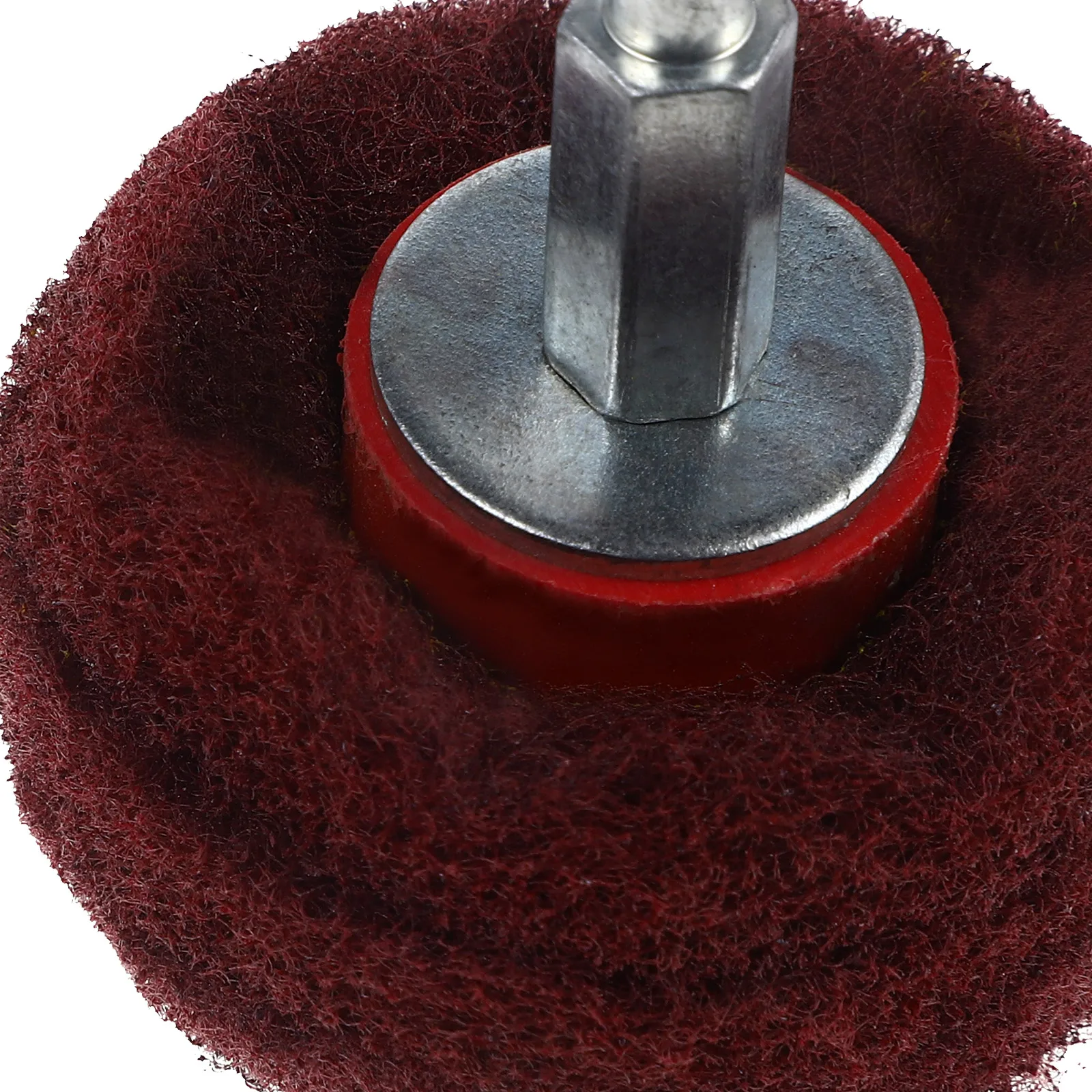 

2pcs Polishing Set 6x50mm Red Nonwoven Buffing Pads Drill Sanding Attachment Cleaning Buffing Pads For Drill Kit