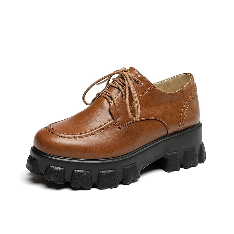 

BLXQPYT 2022 Zapatos De Mujer Большой размер 34-45 перекрестные ремешки Ретро толстая подошва квадратный каблук повседневные женские одиночные Лоферы обувь