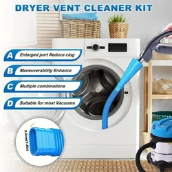 Dryer Vent Cleaning Kit Bendable Dryer Lint Remover with Guide Screen Cleaning Hose Flexible Dryer Lint Remover