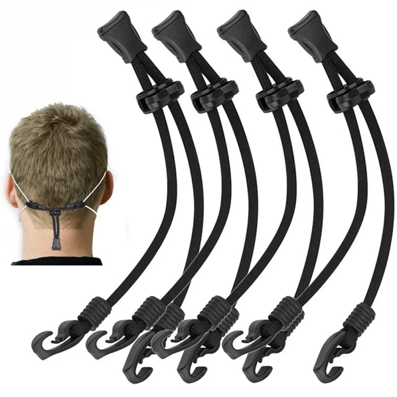 1Pc Adjustable Mask Lanyard Face Mask Extender Ear Savers Mask Strap Diy Holder Face Mask Lanyard Elastic Band Cord Buckle