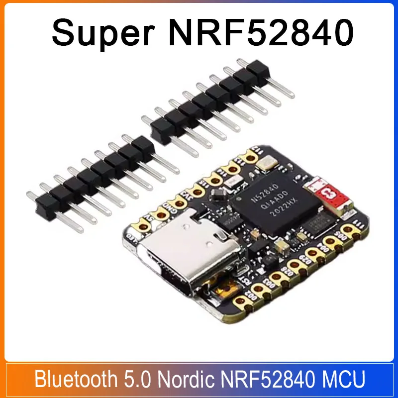 

Super 52840 NRF52840 Bluetooth 5.0 Module Nordic NRF52840 MCU Development Board Compatible with Seeed XIAO BLE Main control