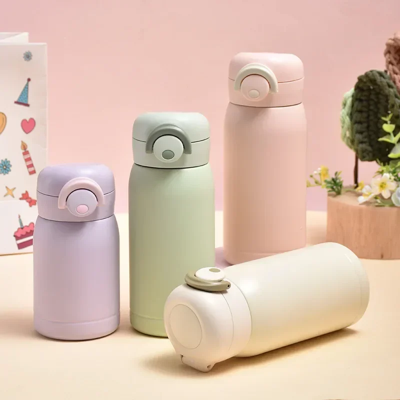 220ml/350ml Mini Thermos Cup Pocket Cup Stainless Steel Thermal Coffee Mug Vacuum Flask Insulated Hot Water Bottle Kids Gift view 4