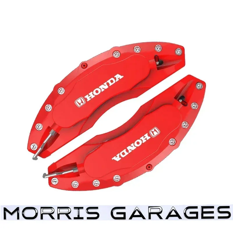 6Pcs Car Caliper Sticker for Honda Logo Civic Fit Accord City Vezel CR-V Odyssey HR-V PVC Wheel Tire Brake Anti Scratch Decals