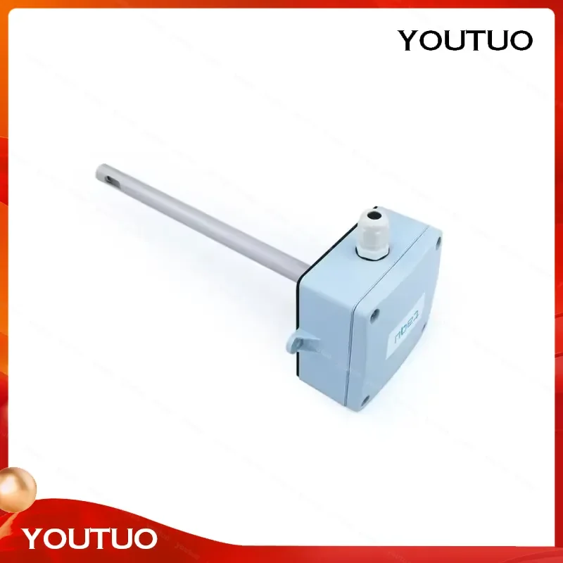 T28 Duct CO2 Sensor Carbon Dioxide Transmitter 0-10V Output 3 Wire 0-2000ppm Accuracy for 50PPM+5%Reading Probe 200mm
