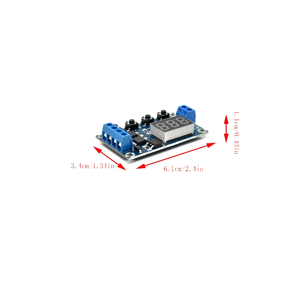 A package of five trigger cycle timing delay switch circuits dual MOS tube control board replaces relay module 12V 24V [24574] L