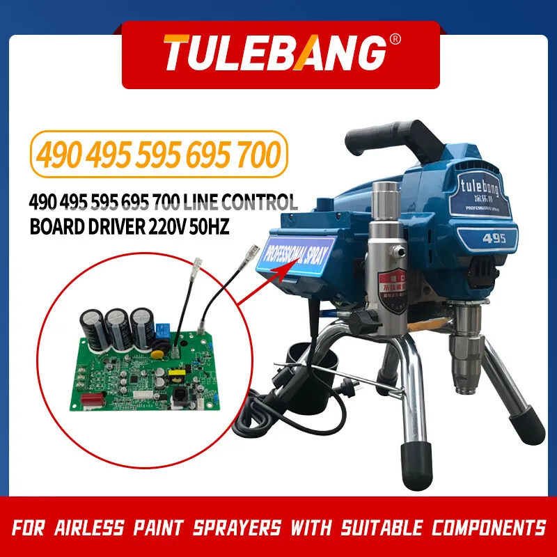 High Pressure Airless Sprayers 395 495 595 695 700 Service Control Board Driver 220V Voltage 50HZ Paint Tools & Accessories